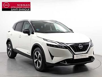 Nissan Qashqai 1.5 HEV E-POWER 190CV N-CONNECTA AUTO 5P(TECHO+PORTON+BITONO) Lunar White + Midnight Black Metalizado