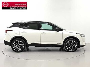 Nissan Qashqai 1.5 HEV E-POWER 190CV TEKNA+ AUTO 5P(BITONO) Lunar White + Midnight Black Metalizado