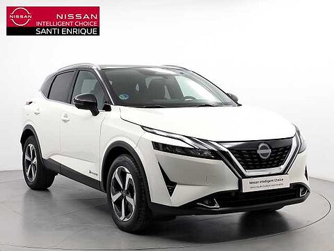 Nissan Qashqai 1.5 HEV E-POWER 190CV N-CONNECTA AUTO 5P(TECHO+PORTON+BITONO) Lunar White + Midnight Black Metalizado